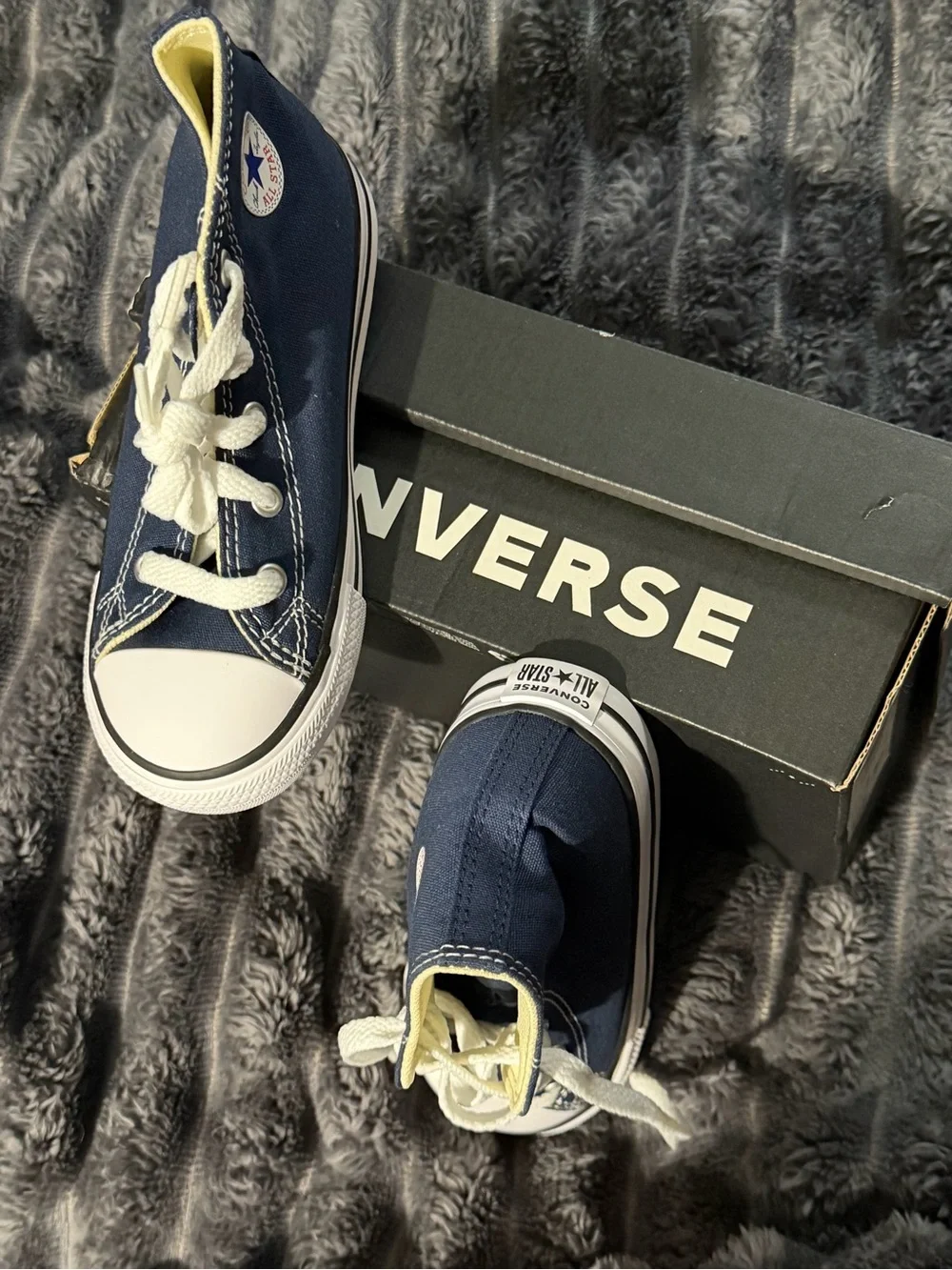 Converse Chuck Taylor All Star Hi High Top Canvas Sneaker Navy  US 10C New
